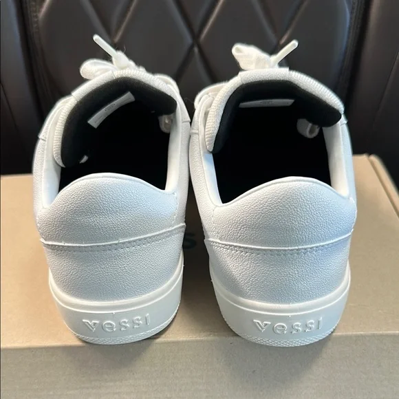 Vessi Women’s Waterproof White Sneakers - Picture 4 of 4